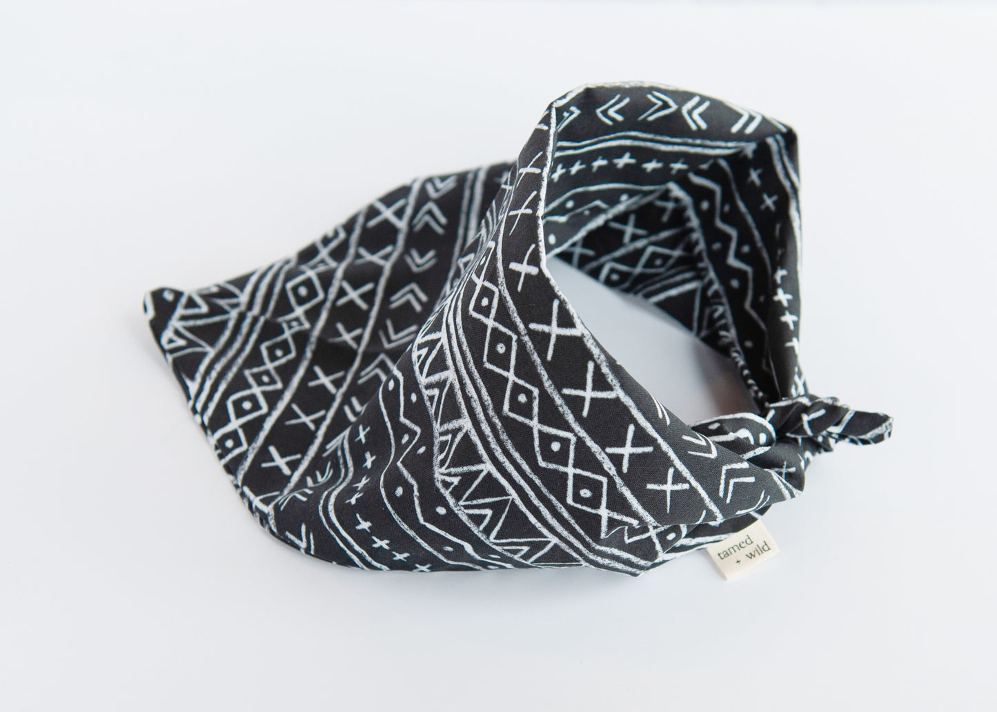 Black Aztec Dog Bandana