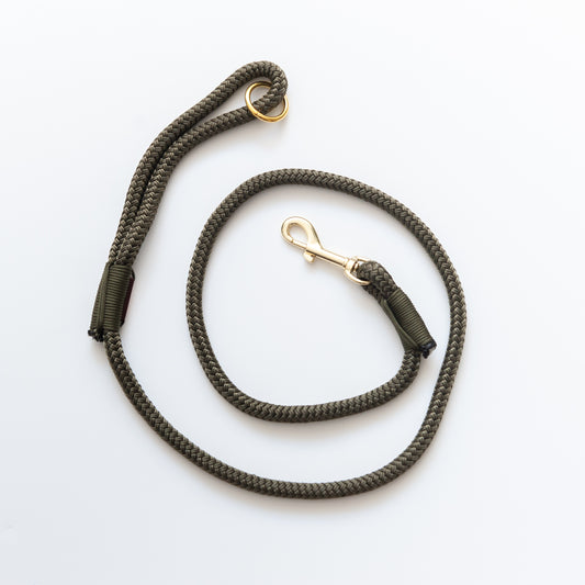 Olive Marine Rope Dog Leash