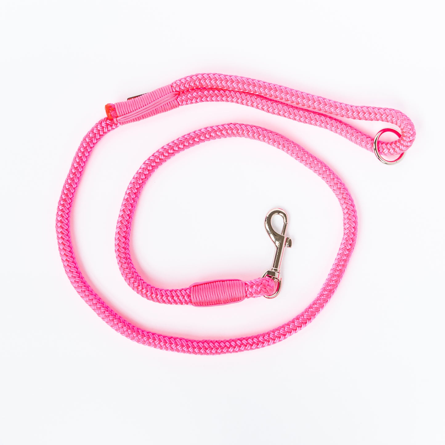 Neon Pink Rope Dog Leash