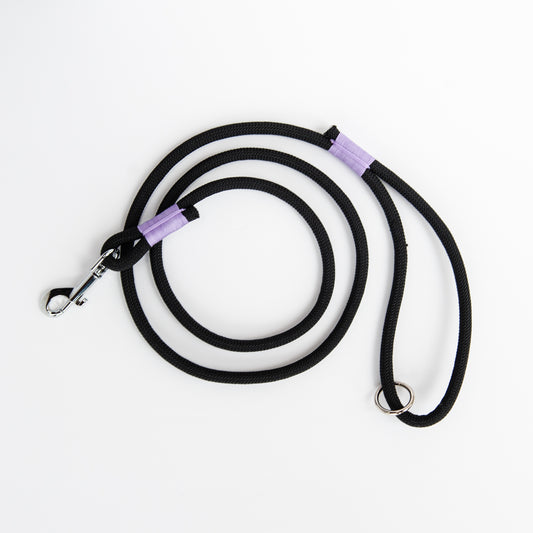Black & Purple Climbing Rope Dog Leash