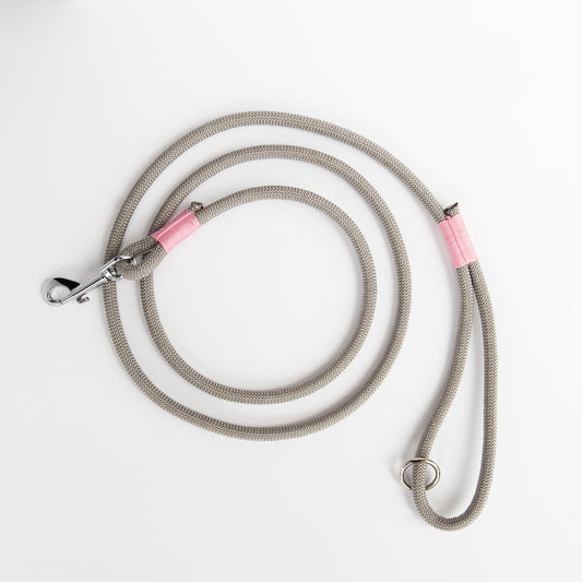 Silver & Pink Climbing Rope Dog Leash