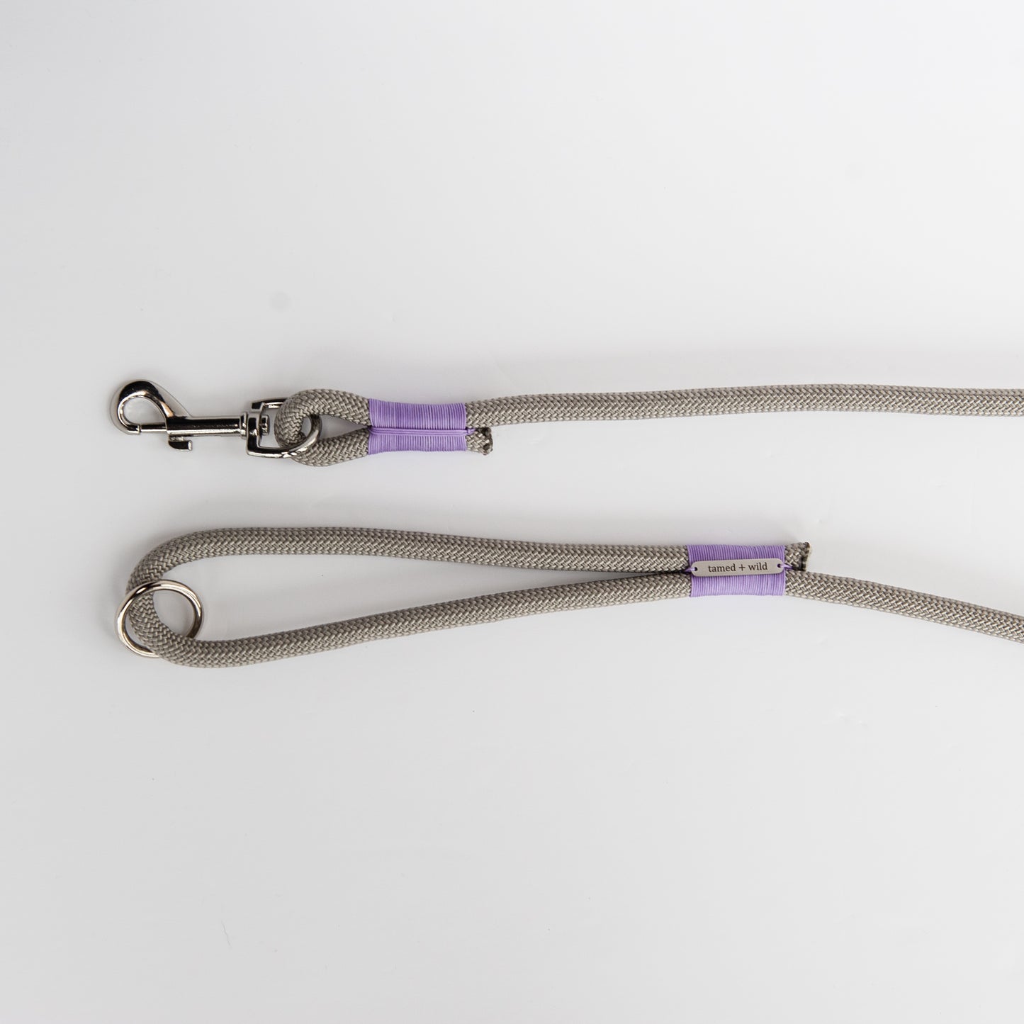 Silver & Purple Climbing Rope Dog Leash